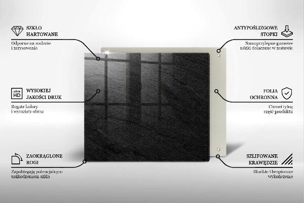 Kalené sklo za sporák Textúra kameňa