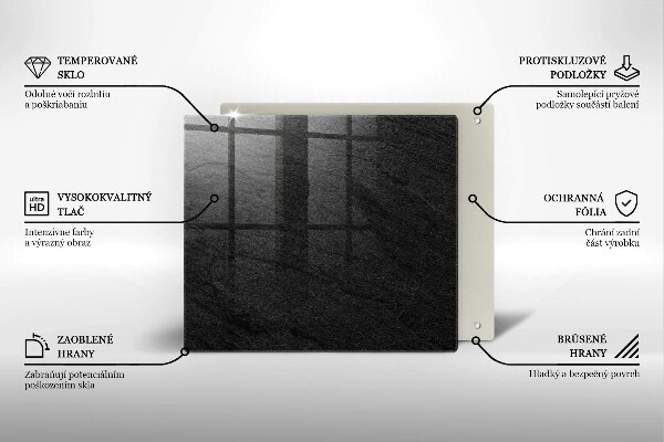 Kalené sklo za sporák Textúra kameňa