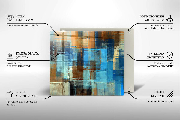 Sklo za varnú dosku Maľované pozadie