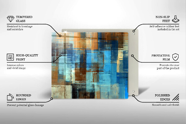 Sklo za varnú dosku Maľované pozadie