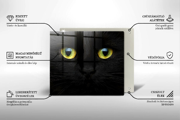 Kryt na indukčnú dosku Zvieracie mačacie oči