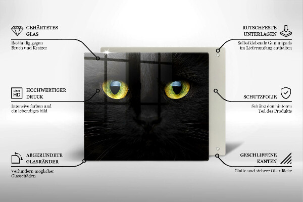 Kryt na indukčnú dosku Zvieracie mačacie oči