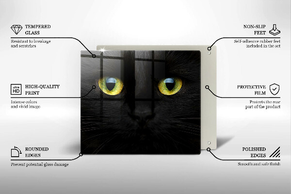 Kryt na indukčnú dosku Zvieracie mačacie oči