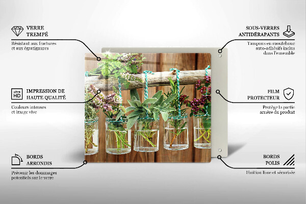 Kryt na indukčnú dosku Bylinky rastliny ročník