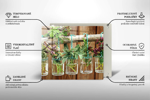 Kryt na indukčnú dosku Bylinky rastliny ročník