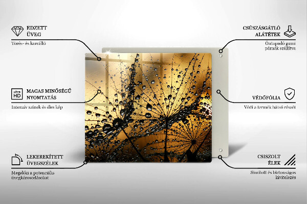 Sklo za varnú dosku Rosa a púpavy