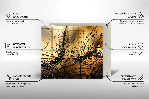 Sklo za varnú dosku Rosa a púpavy