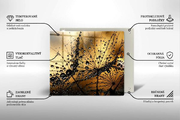 Sklo za varnú dosku Rosa a púpavy