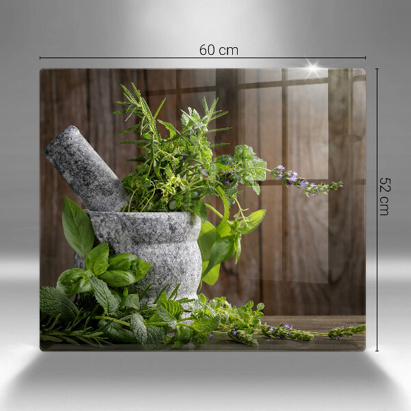 Sklo za varnú dosku Pestuje bylinky a drevo