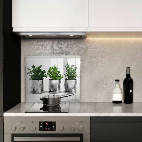 Kryt na indukčnú dosku Črepníky s bylinkami