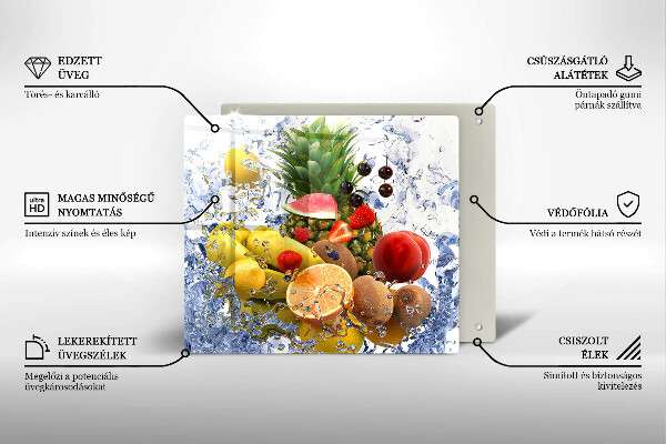 Kryt na indukčnú dosku Šťavnaté ovocie a voda