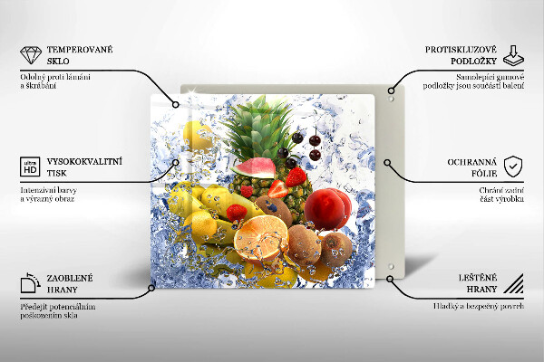 Kryt na indukčnú dosku Šťavnaté ovocie a voda