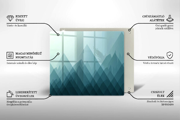 Kryt na indukčnú dosku Abstraktné hory