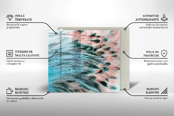 Kryt na indukčnú dosku Boho vtáčie perie