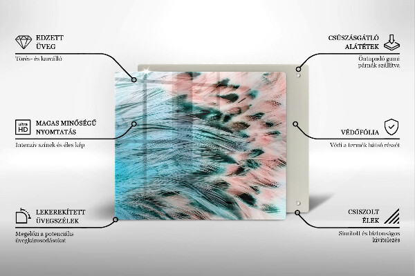 Kryt na indukčnú dosku Boho vtáčie perie