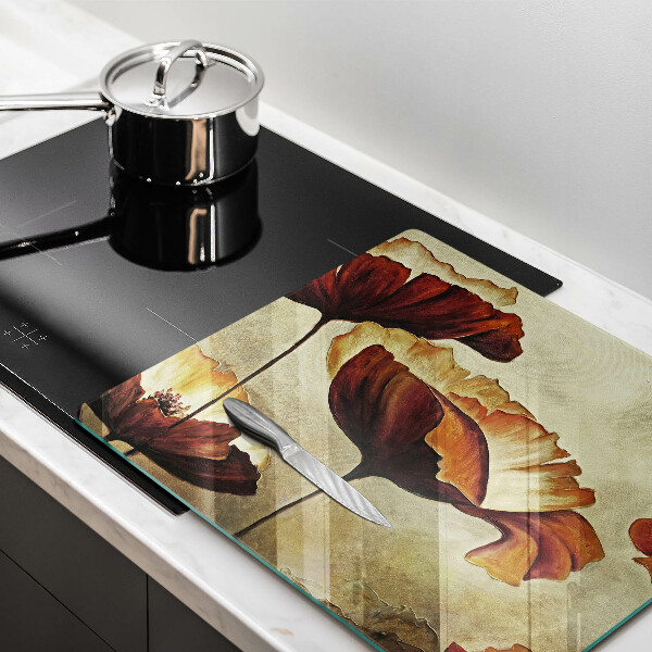 Kryt na indukčnú dosku Maľované boho kvety