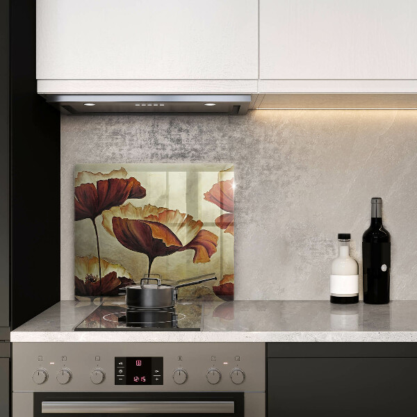 Kryt na indukčnú dosku Maľované boho kvety