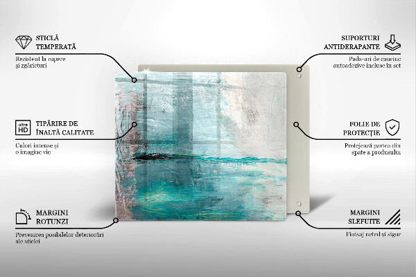 Kryt na indukčnú dosku Farba abstrakcie pozadia