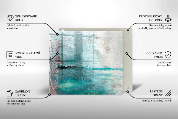 Kryt na indukčnú dosku Farba abstrakcie pozadia