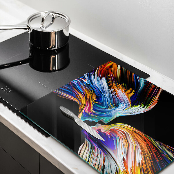 Kalené sklo za sporák Bozk abstrakcia