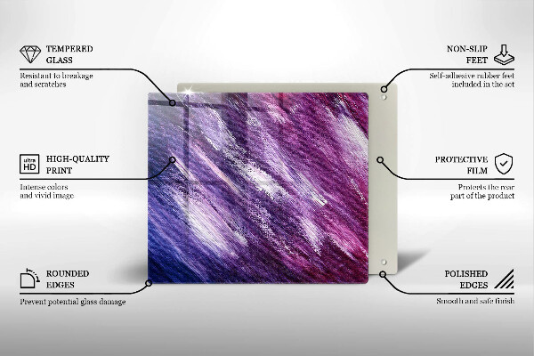 Kalené sklo za sporák Maľovanie abstrakcie