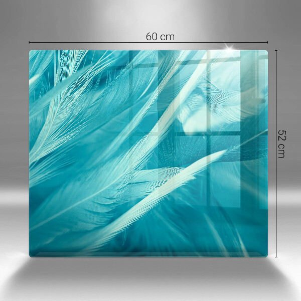 Kalené sklo za sporák Jemné perie