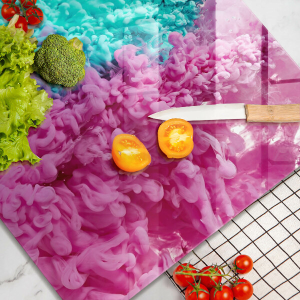 Krycia doska na sporák Tyrkysovo-ružový dym