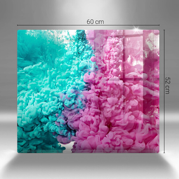 Krycia doska na sporák Tyrkysovo-ružový dym