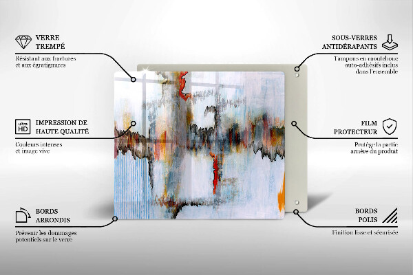 Kryt na indukčnú dosku Abstrakcia farby