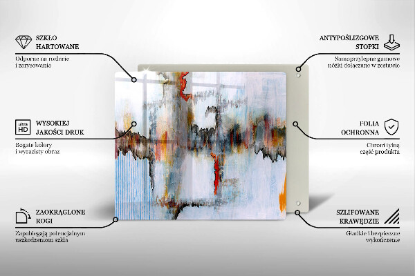 Kryt na indukčnú dosku Abstrakcia farby