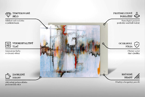 Kryt na indukčnú dosku Abstrakcia farby