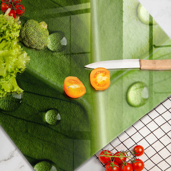 Sklo za varnú dosku Príroda rosa a list