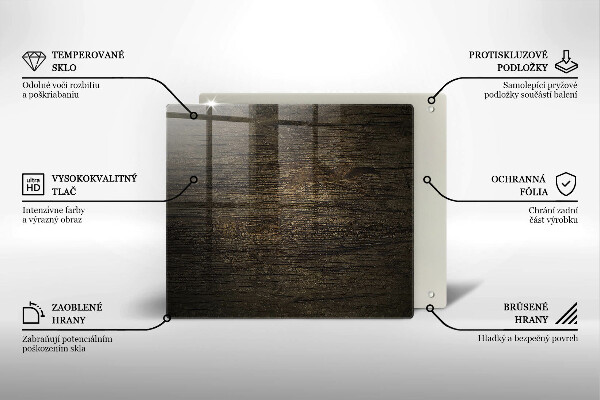 Sklo za varnú dosku Textúra drevenej kôry