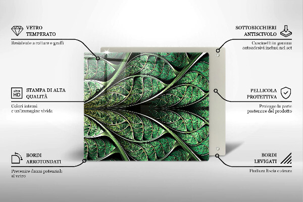 Kryt na indukčnú dosku Štruktúra žily listu