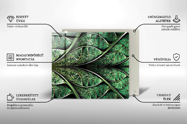 Kryt na indukčnú dosku Štruktúra žily listu