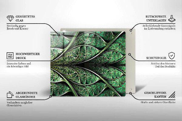 Kryt na indukčnú dosku Štruktúra žily listu