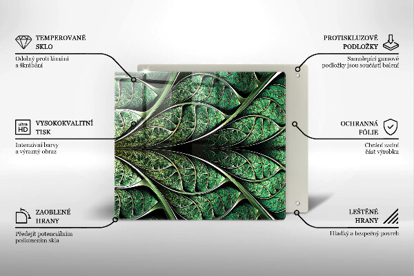 Kryt na indukčnú dosku Štruktúra žily listu