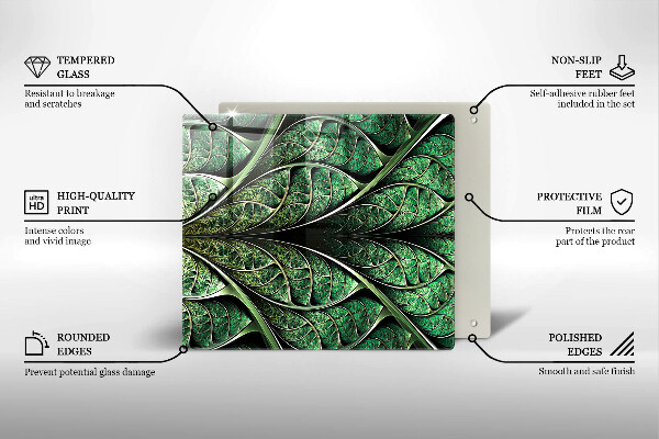Kryt na indukčnú dosku Štruktúra žily listu