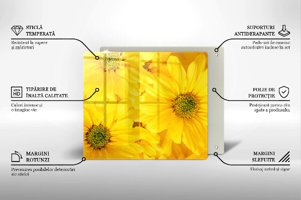 Kryt na indukčnú dosku Okvetné lístky kvetov