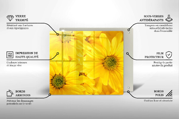 Kryt na indukčnú dosku Okvetné lístky kvetov