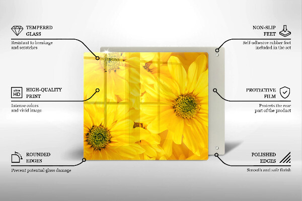 Kryt na indukčnú dosku Okvetné lístky kvetov