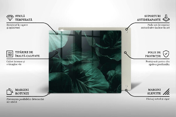 Kryt na indukčnú dosku Divoké tmavé listy