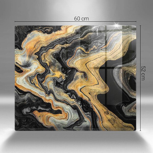 Kalené sklo za sporák Abstraktná štruktúra