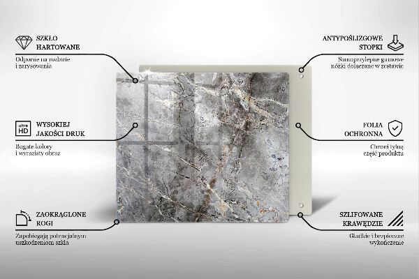 Kalené sklo za sporák Textúra kameňa