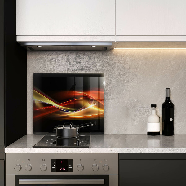 Kryt na indukčnú dosku Abstraktný dym a svetlo