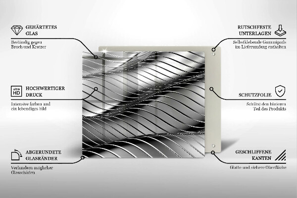 Kryt na indukčnú dosku 3D kovová konštrukcia
