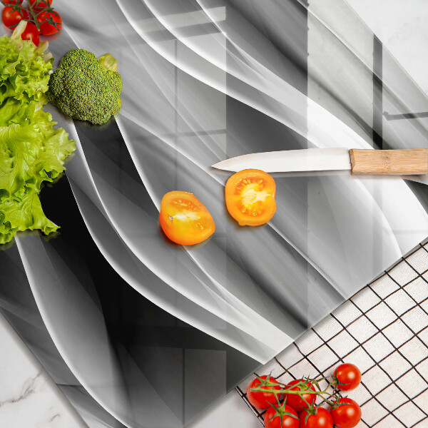 Kalené sklo za sporák Abstrakcia jemné línie