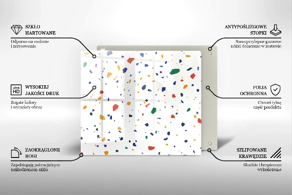 Krycia doska na sporák Farebná kamenina