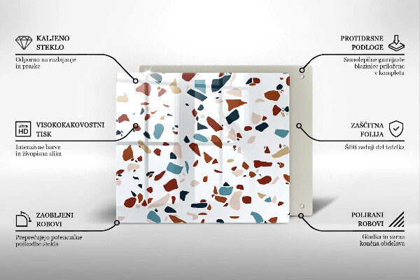 Krycia doska na sporák Dekoratívny kameň