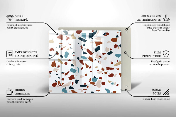 Krycia doska na sporák Dekoratívny kameň